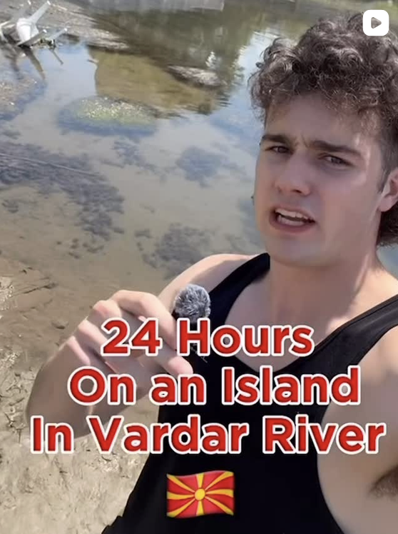 Screenshot of Richard Hayward's feed showing a Vardar River video post.